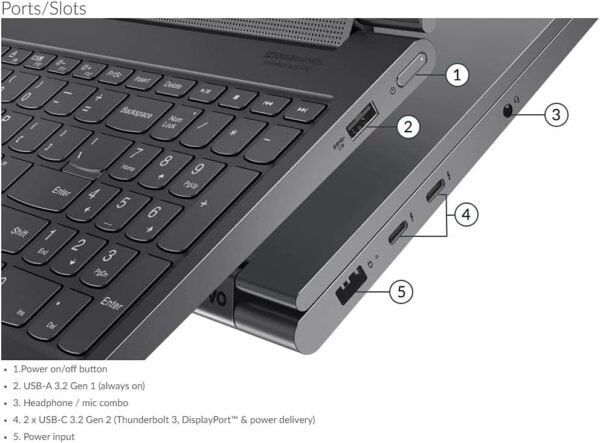 2021 Lenovo Yoga 9i 2-in-1 15.6", Intel Core i7-10750H, UHD 4K (3840x2160) IPS Touchscreen Display 500 nits, NVIDIA GeForce GTX 1650 Ti, 16 GB DDR4 RAM,512GB SSD, Active Pen Plus, Win 11 - Slate Gray
